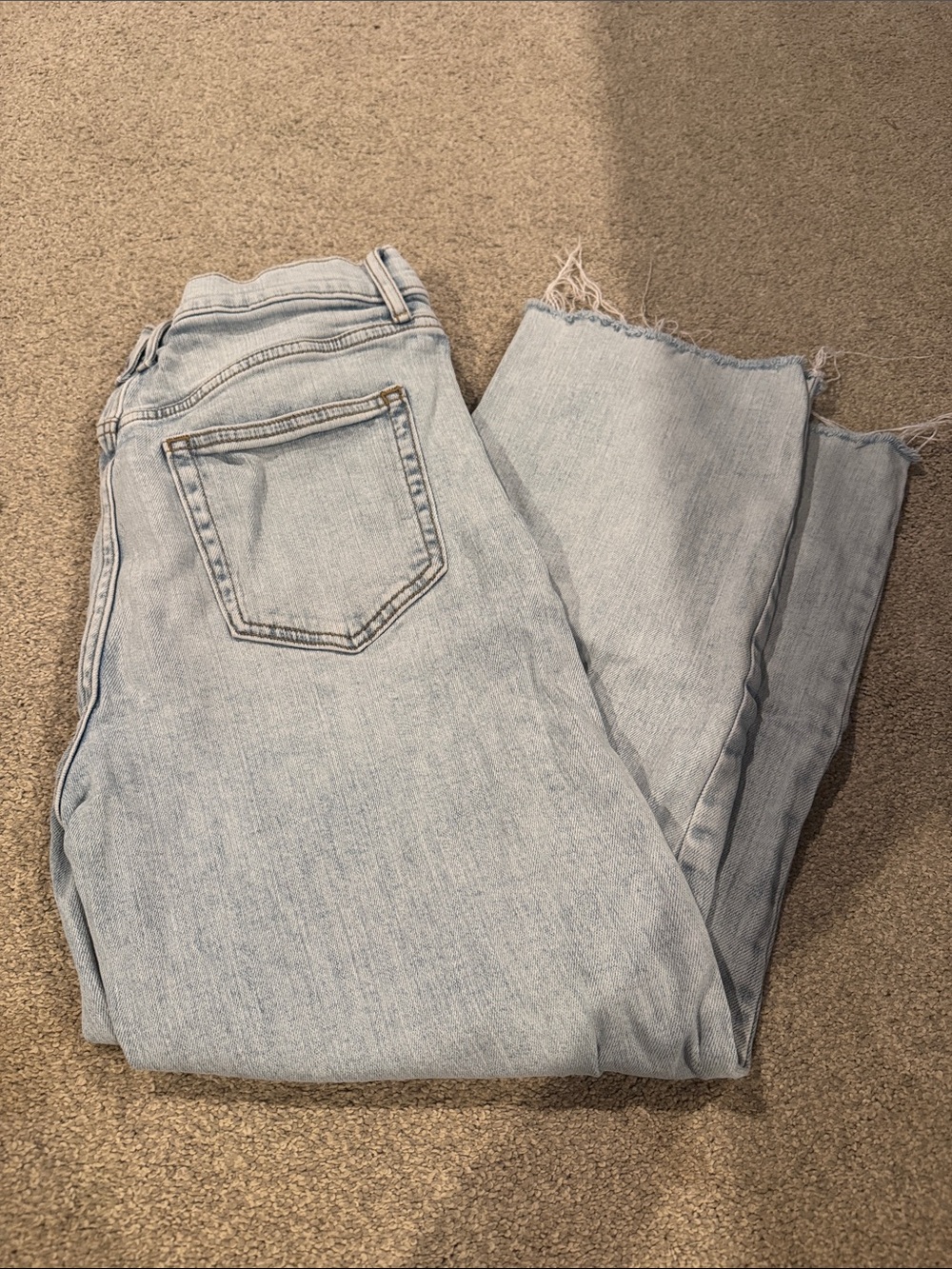 Light Blue Straight Leg High-Rise Women’s Jeans